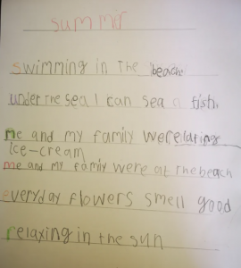 Summer Acrostic Poems